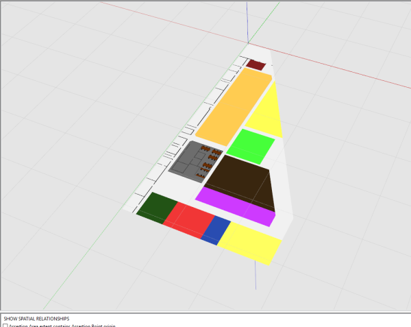 screen shot of imported COLLADA file in the OBJECT PLACEMENT tab